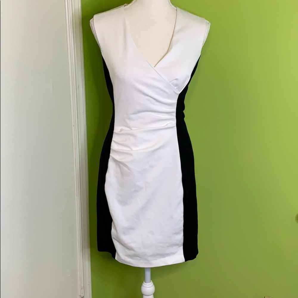 Express Black and white dress